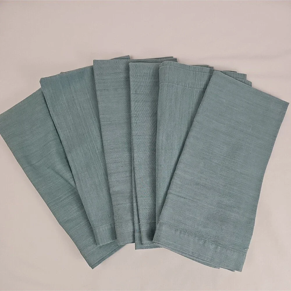 Crate & Barrel Lamont Set of 6 Cloth Napkins 21